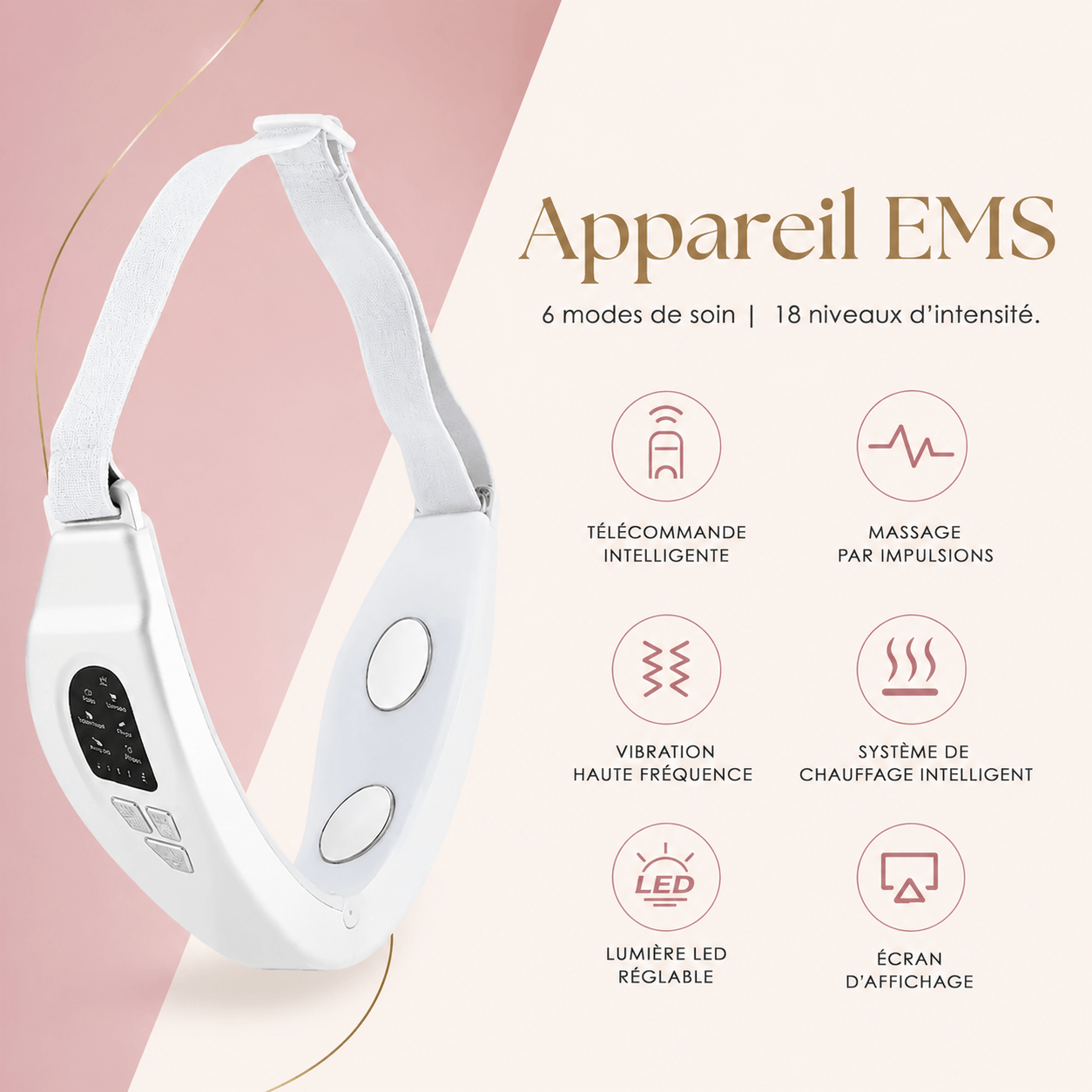 Appareil Sculptant & Raffermissant – Double Menton EMS